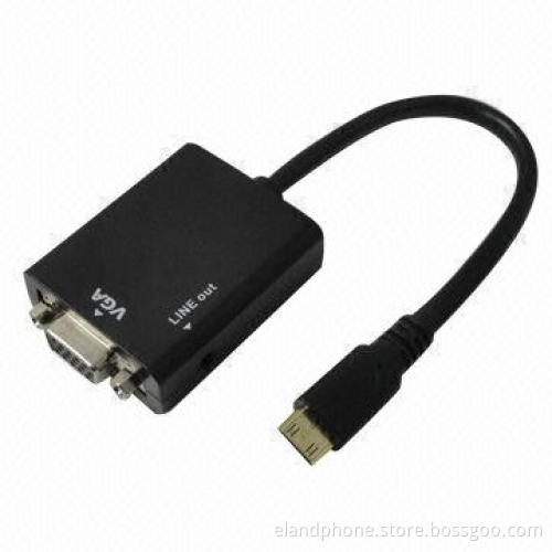 HDMI to VGA with Audio Converter, Compliant with HDMI